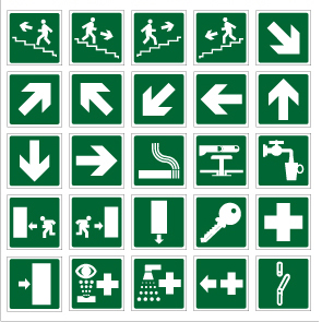 Safety Sign - Road Sign Green