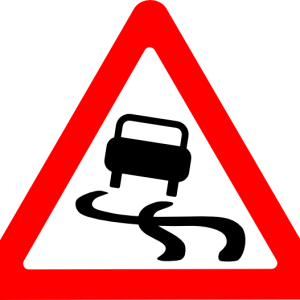 Safety Sign - Slippery Road