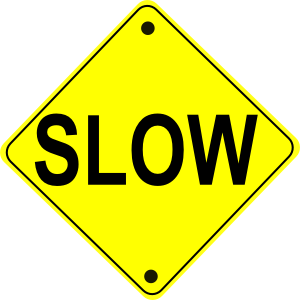 Safety Sign - Slow Road
