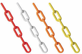 Traffic Safety - Warning roadway safety traffic chain plastic link chain