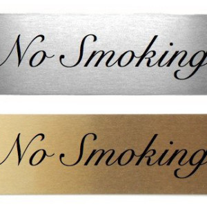 Safety Sign – Dubai – Stainless Steel No Smoking Signs