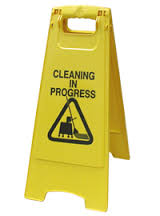 Cleaning in Progress - Floor Caution Stand Sign
