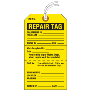 Jumbo Cardstock Safety Tags