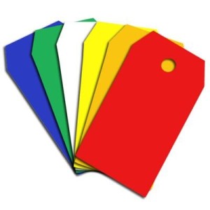 PVC & Paper  Colour Tag