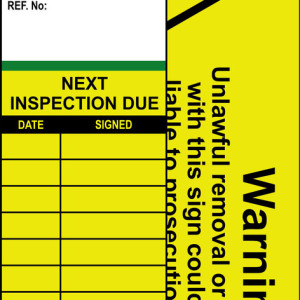 Plastic Inspection Card
