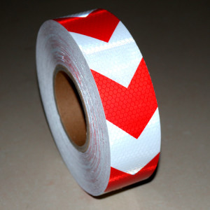 Red and white arrow Reflective Tape Sticker