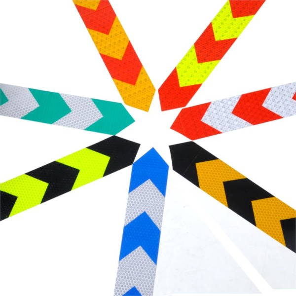 Reflective Arrow Roll Tape Sticker Multi colour