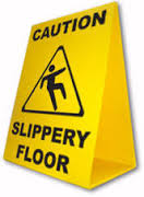 Slippery Floor - Floor Caution Stand Sign