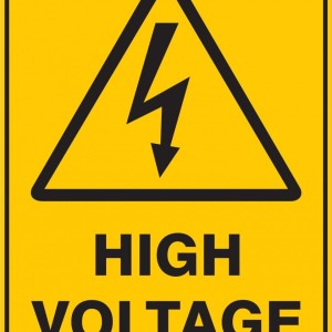 Safety Sign - High Voltage