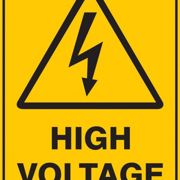 Safety Sign - High Voltage