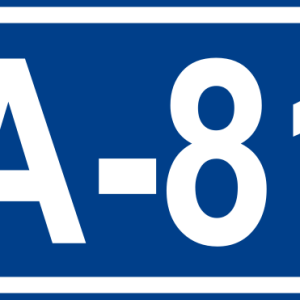 Safety Sign - Highway A81 Sign
