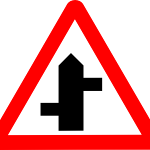 Safety Sign - Intersecting Road Sign
