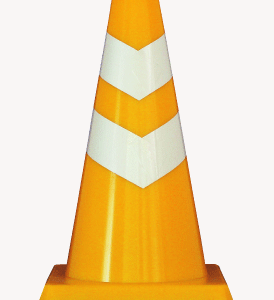 Traffic Safety Cone with Reflect - Orange